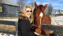 Acacia Courtney with horse
