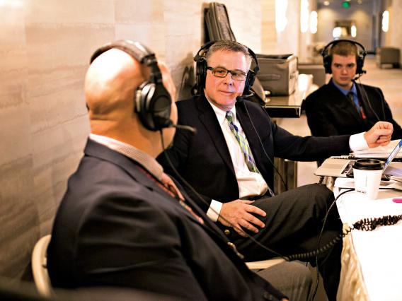 Steve Byk hosts Joe Longo and Mitch Gerson on his radio program